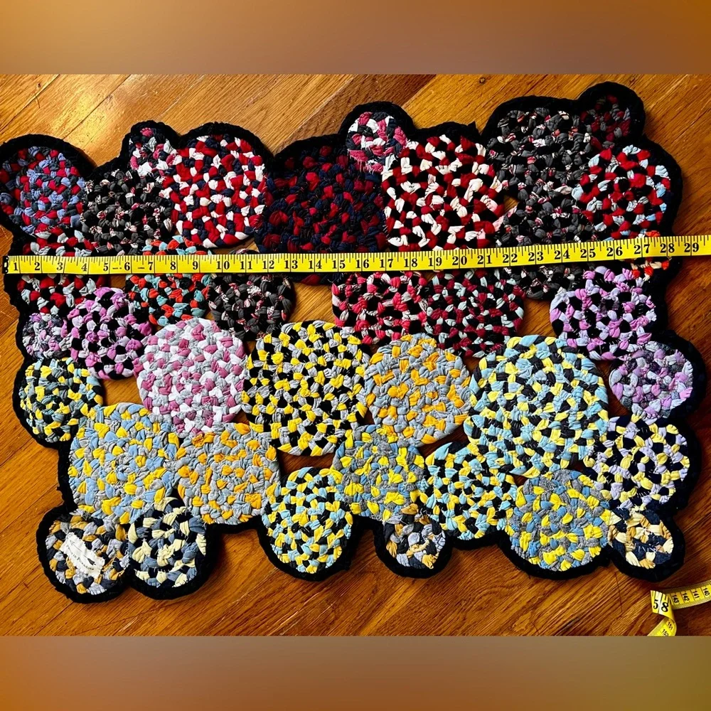Handbraided Rug Doormat - RedYellow